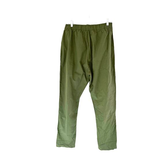 NWT Fordays Dark Green Pull On Stretch Slouchy Breathable Poplin Pant  XL - Picture 9 of 13